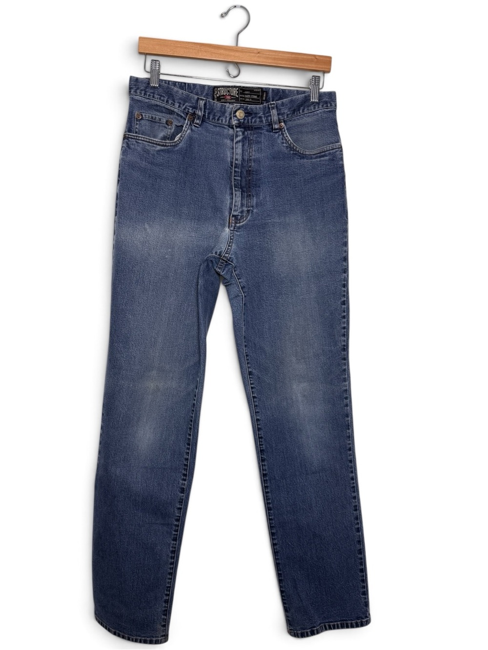 Structure Men’s Jeans 34x34 Easy Fit Stone Wash Straight Leg Vintage Y2K